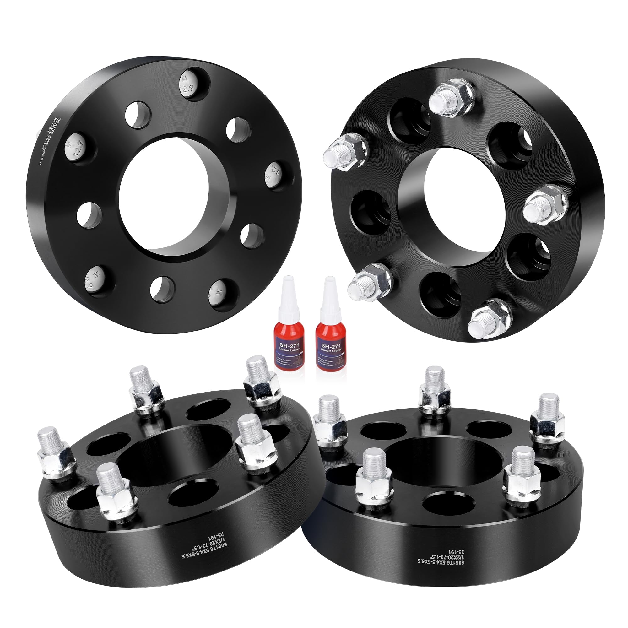 レンページ フープ変更 Amazon.com: 5x4.5 to 5x5.5 Wheel Adapters Change Bolt Pattern, 1.5